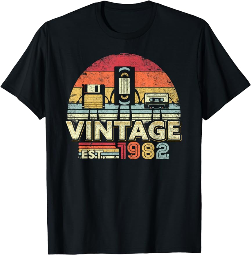 Retro Gaming Style - Men's 41st Birthday T-Shirt: Born 1982