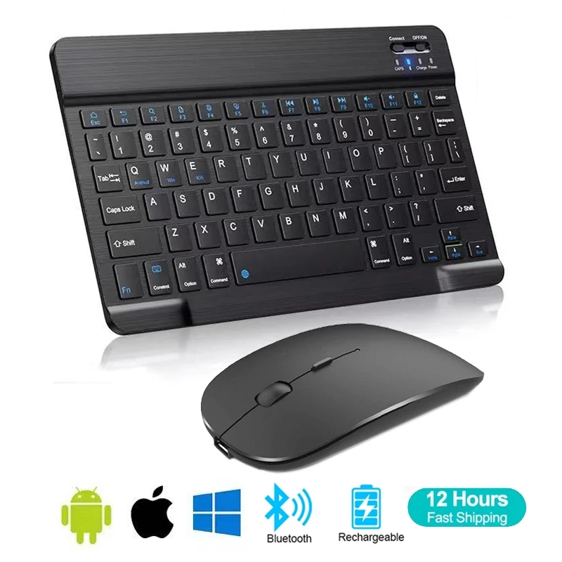 Retro Gaming Mini Pc - Spanish French Bluetooth Wireless Keyboard Azerty