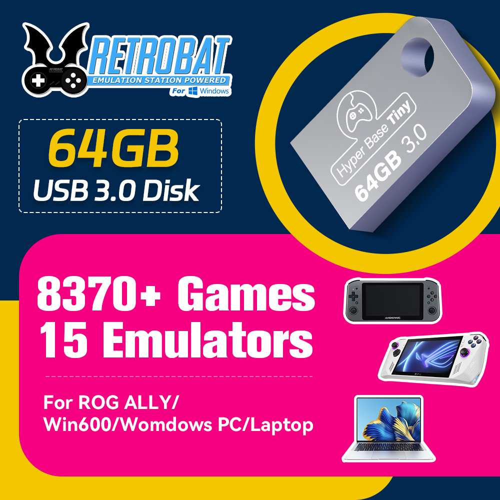 Retro Gaming Emulator - JMachen 64GB Portable USB 3.0 Game
