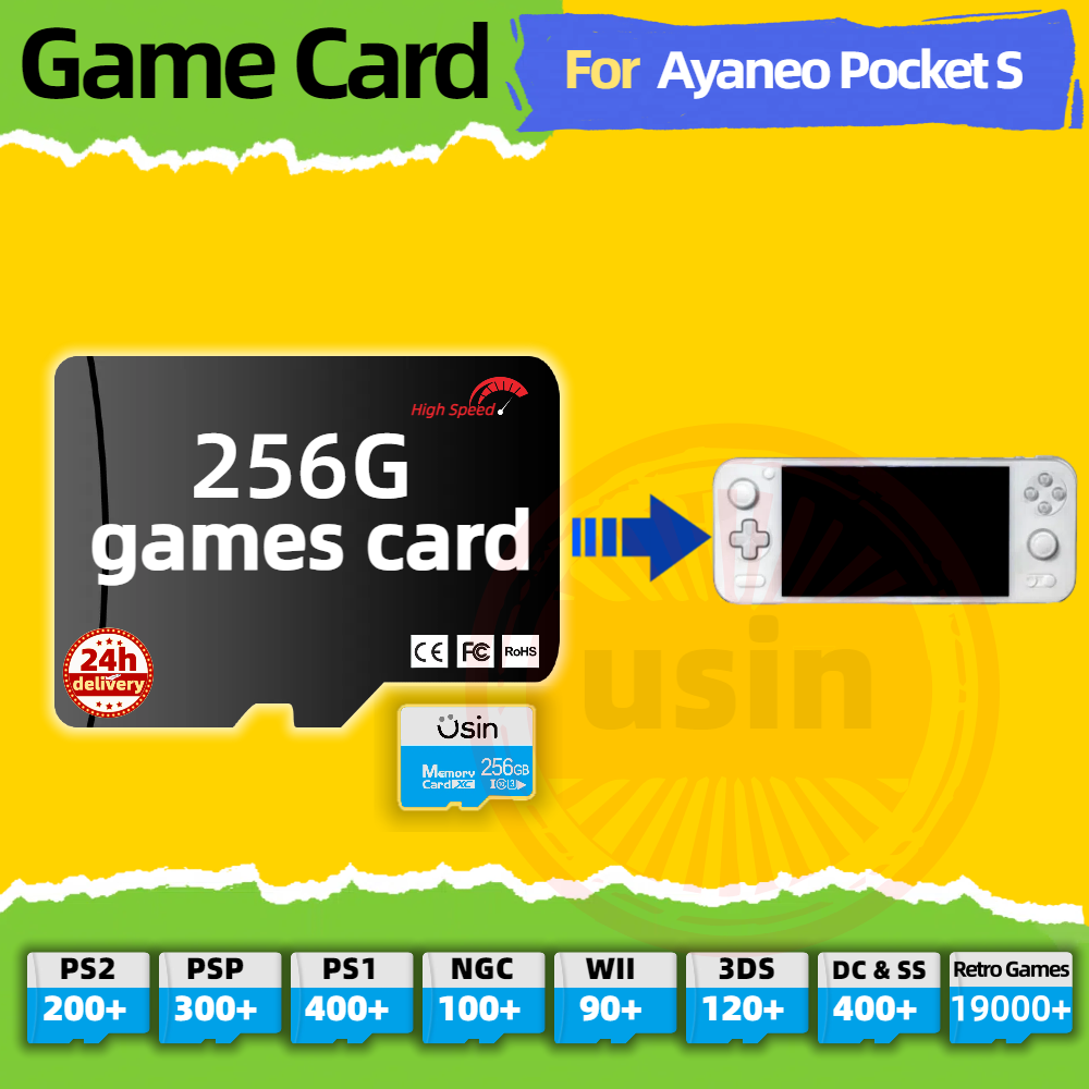 Retro Gaming Console Handheld - Game Card For Ayaneo Pocket S