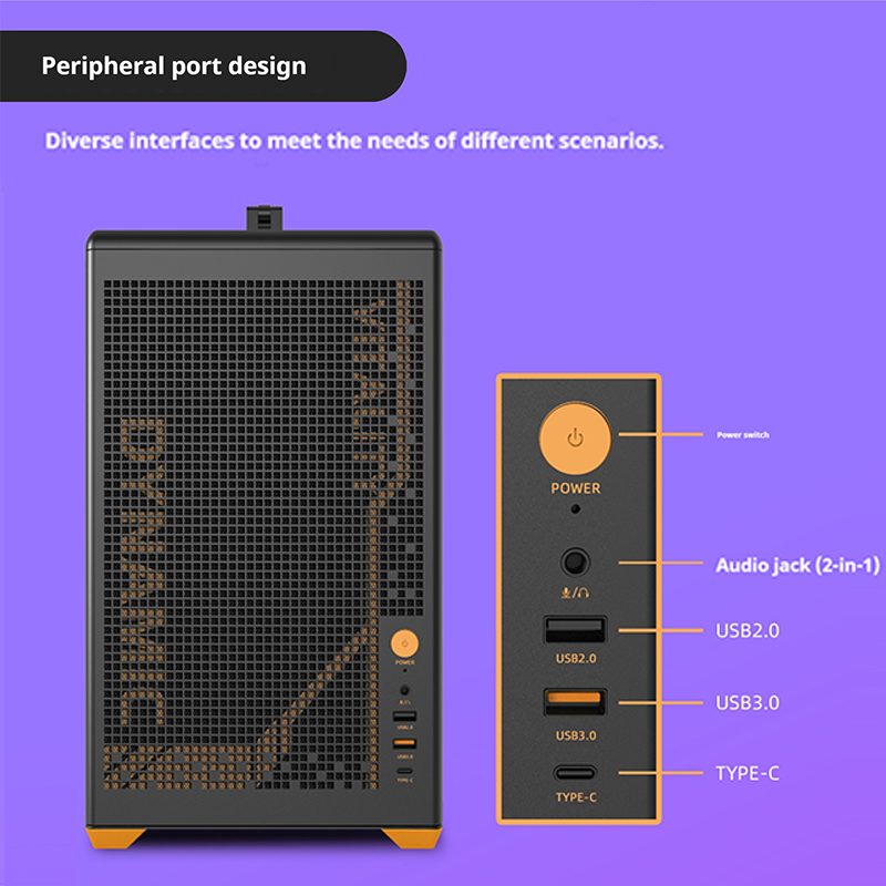 Power Train X-GAMERX P80 Side  - Retro Gaming Case review and price
