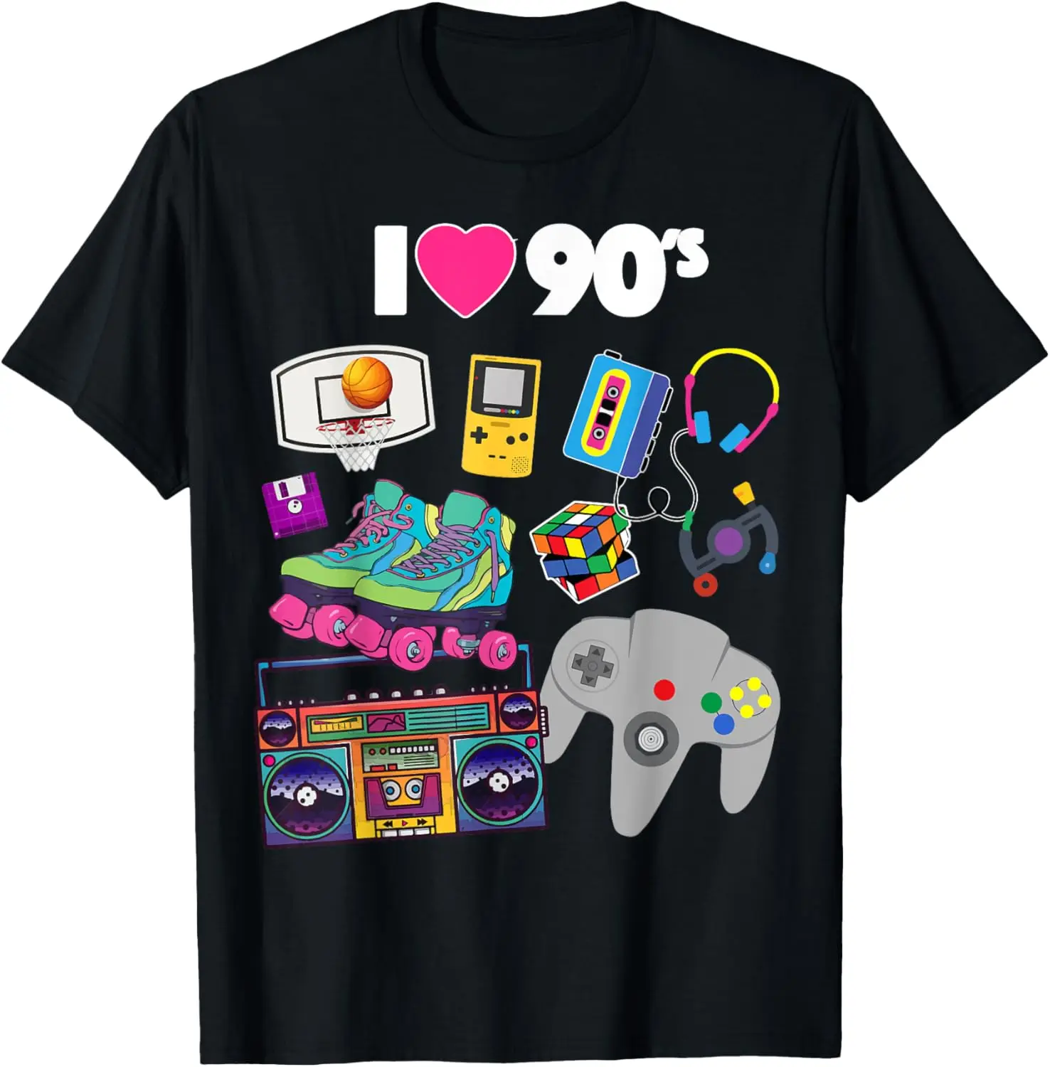 I Love 90s T-shirts Fun Printe - Retro Gaming Style review and price