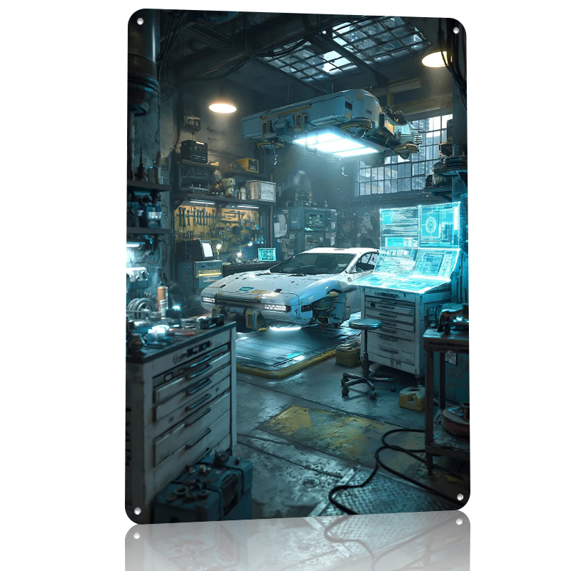 Futuristic Car Repair Garage M - Retro Gaming Repair review and price