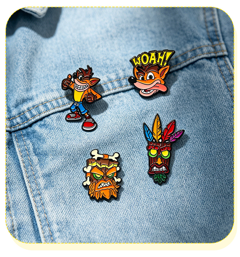 4Pc Crash Bandicoot Anime Enam - Retro Gaming Gif review and price
