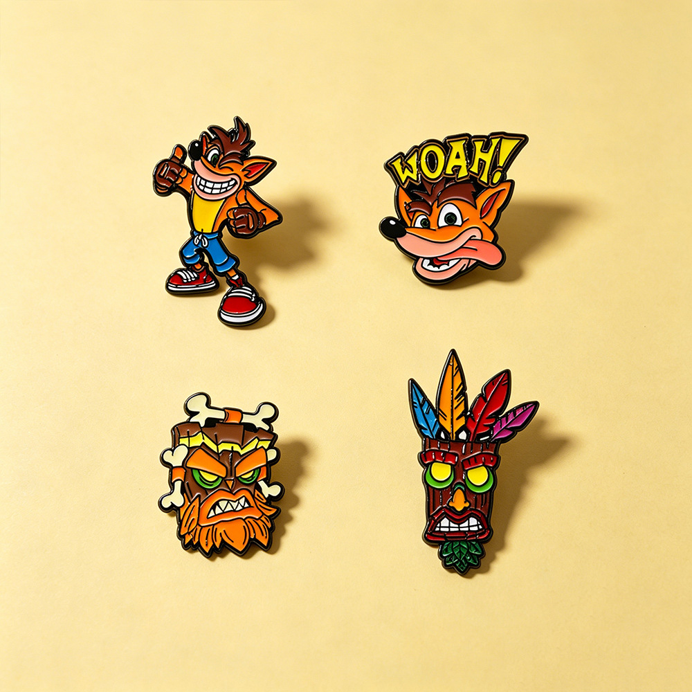 4Pc Crash Bandicoot Anime Enam - Retro Gaming Gif review and price