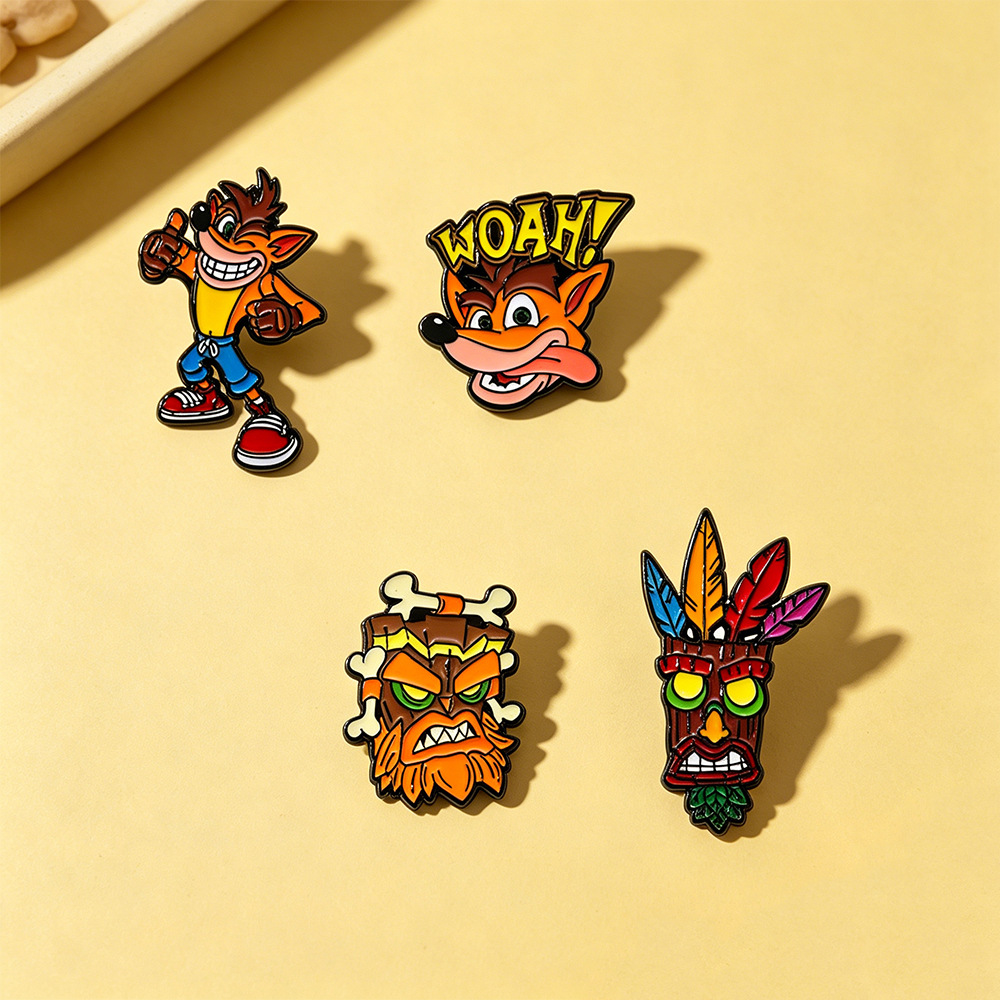 4Pc Crash Bandicoot Anime Enam - Retro Gaming Gif review and price