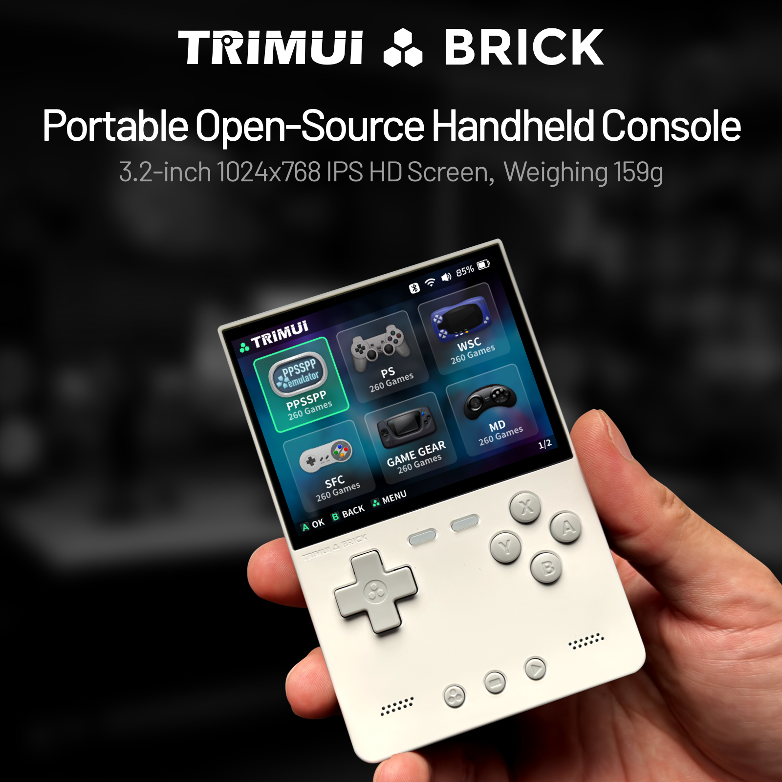 TRIMUI BRICK CNC Metal Retro H - Retro Gaming Console Handheld review and price