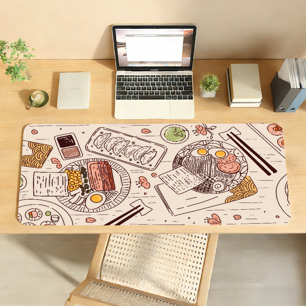 Retro Japanese Ramen Mouse Pad - Retro Gaming Keyboard And Mouse review and price