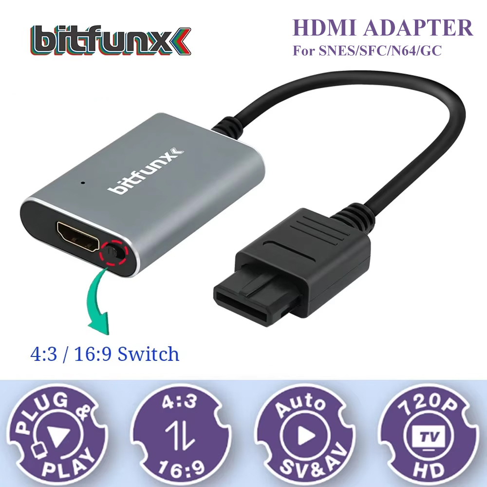 Bitfunx 720P Svideo / AV To HD - Retro Gaming Accessories review and price