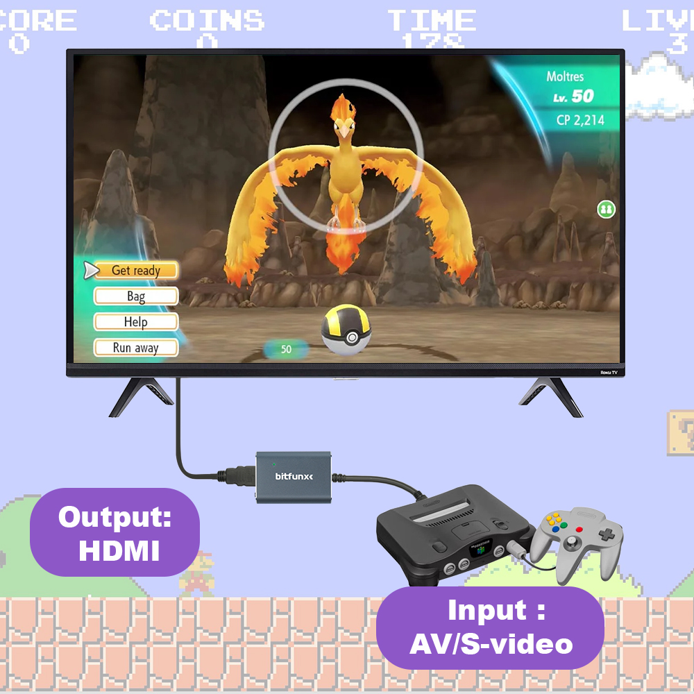 Bitfunx 720P Svideo / AV To HD - Retro Gaming Accessories review and price