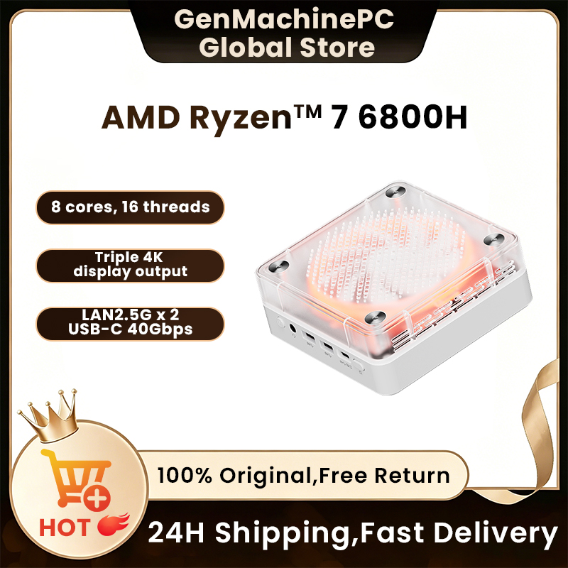 Genmachine AMD R7 Ryzen 7 6800 - Retro Gaming Mini Pc review and price