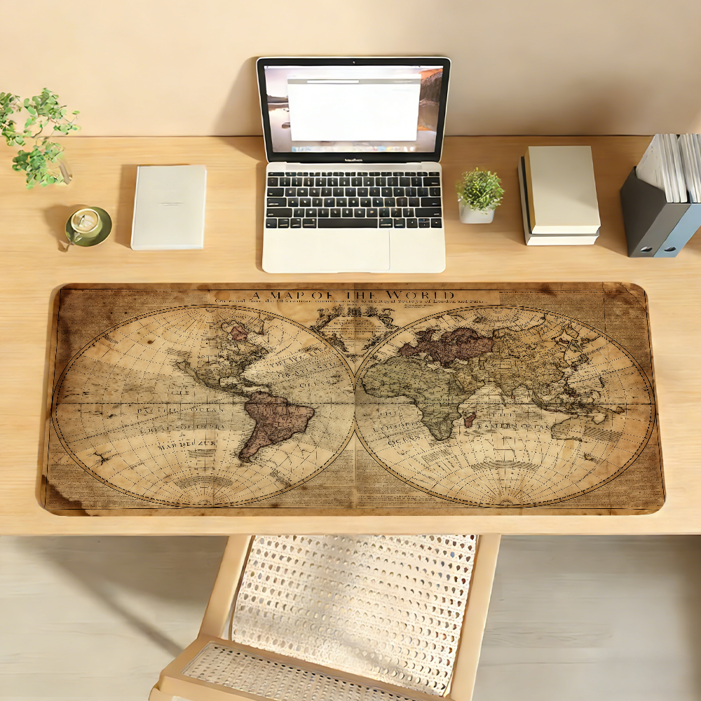 Retro Style World Map Mouse Pa - Retro Gaming Keyboard And Mouse review and price