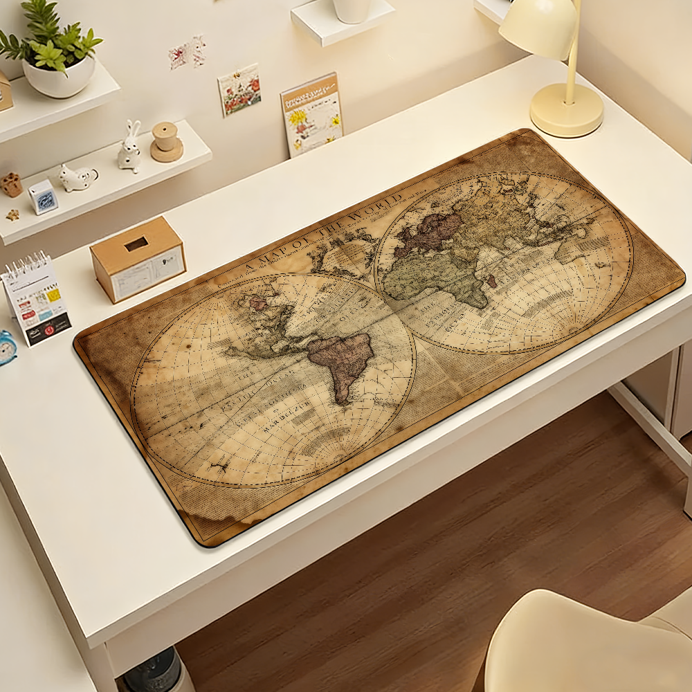 Retro Style World Map Mouse Pa - Retro Gaming Keyboard And Mouse review and price