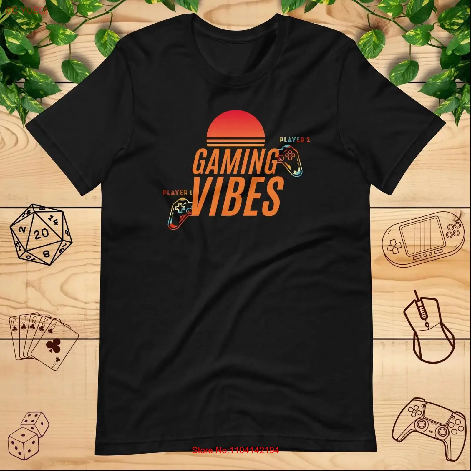 Gaming Vibes t shirt Player 1  - Retro Gaming Vibe review and price