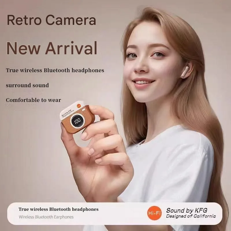 Q86 Retro Camera Wireless Earb - Retro Gaming Case review and price