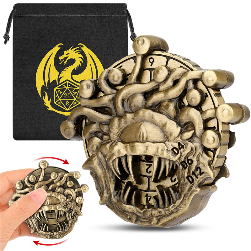 Retro Beholder Shape Metal Dic - Retro Gaming Accessories review and price