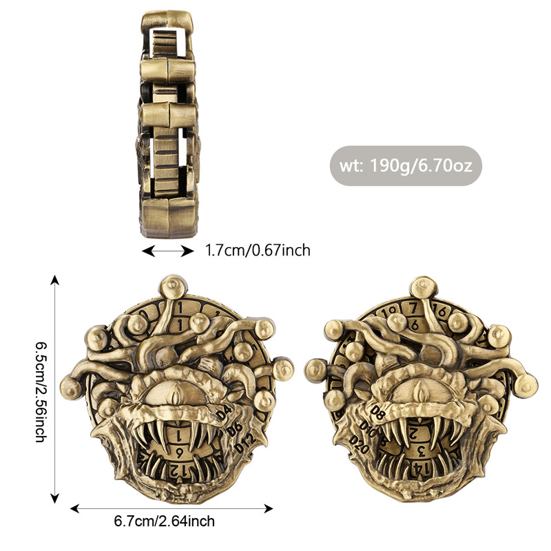 Retro Beholder Shape Metal Dic - Retro Gaming Accessories review and price