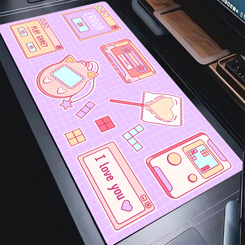 Mouse Pad Kawaii Pink Purple H - Retro Gaming Mini Pc review and price