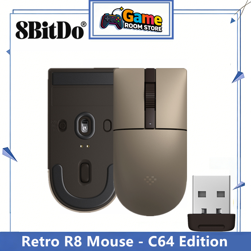 8BitDo Retro R8 Mouse - C64 Ed - Retro Gaming Accessories review and price
