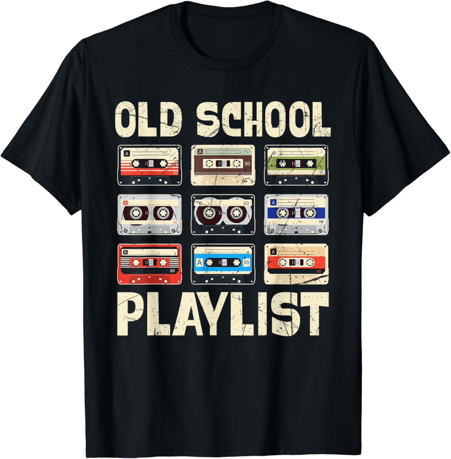 Old School Tape Play List T-Sh - Retro Gaming Style review and price