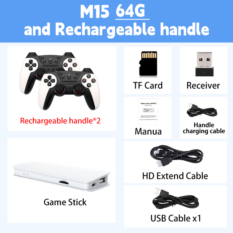 M15 Game Stick Mini TV Recharg - Retro Gaming Console Handheld review and price