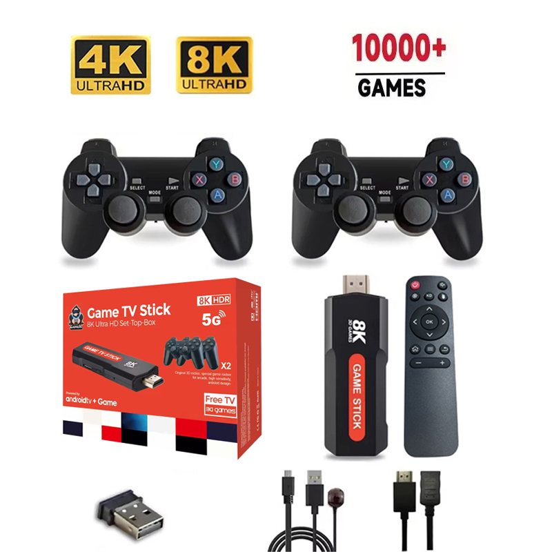 X2 Game Stick HD 4K 8K 3D Cons - Retro Gaming Android review and price
