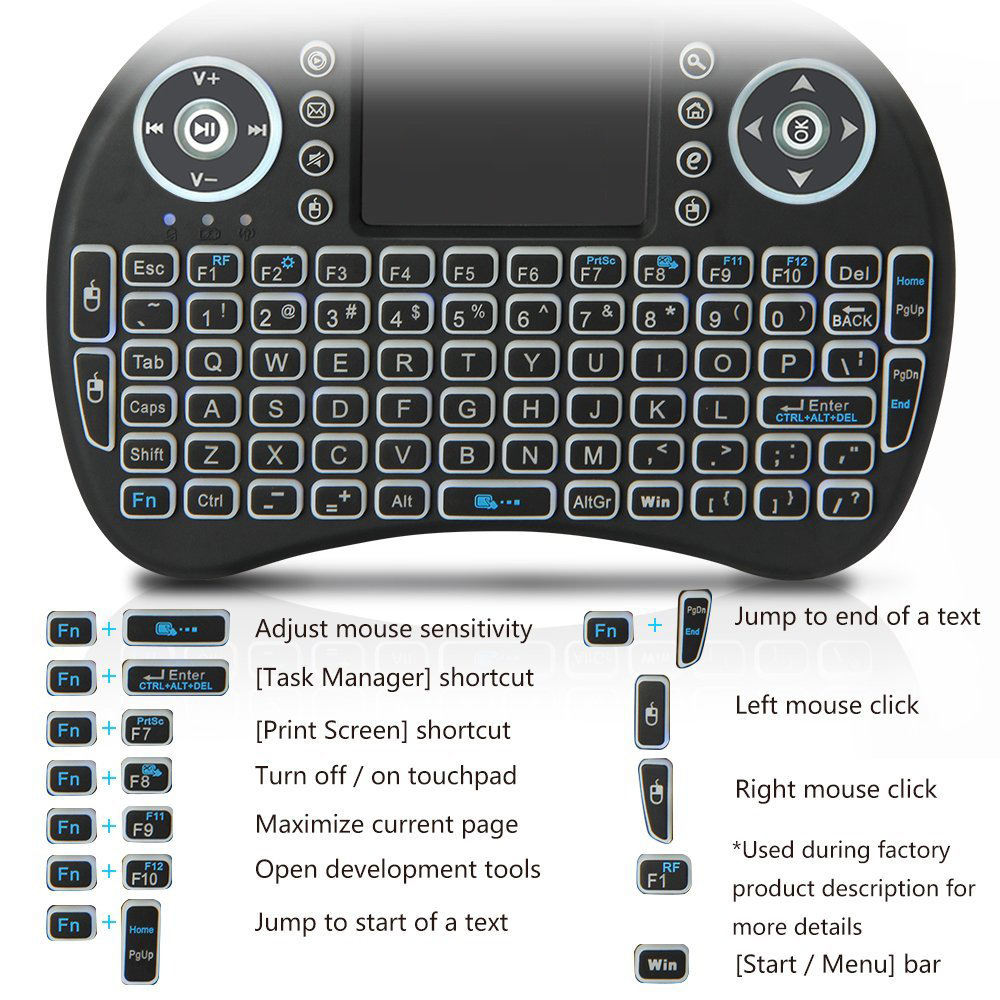 Backlit Mini Wireless Keyboard - Retro Gaming Mini Pc review and price
