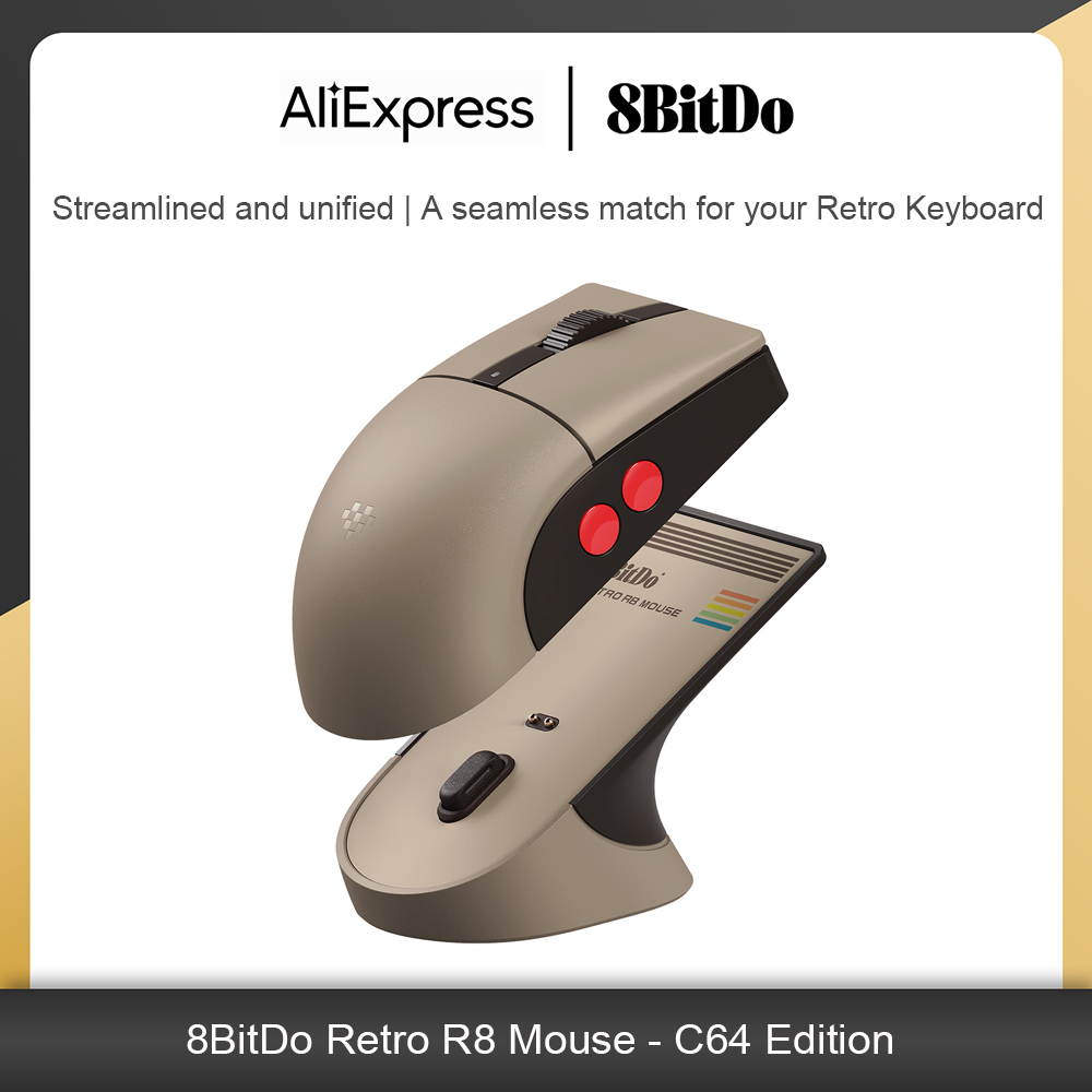 8Bitdo Retro R8 Mouse with Cha - Retro Gaming Accessories review and price