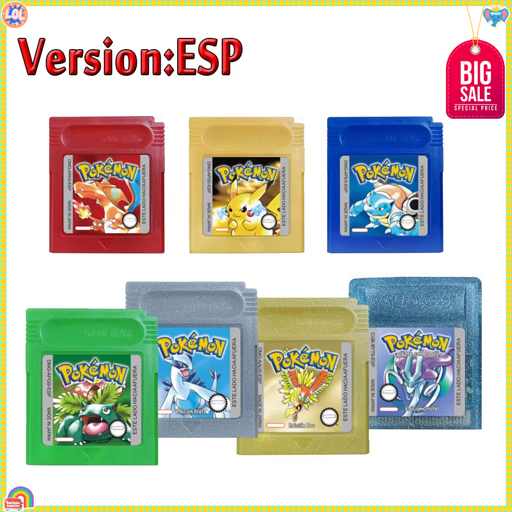GBC Pokemon 16 Bit Game Cartri - Retro Gaming Gif review and price