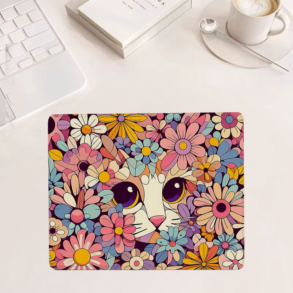 Retro floral cat Small Mouse P - Retro Gaming Keyboard And Mouse review and price
