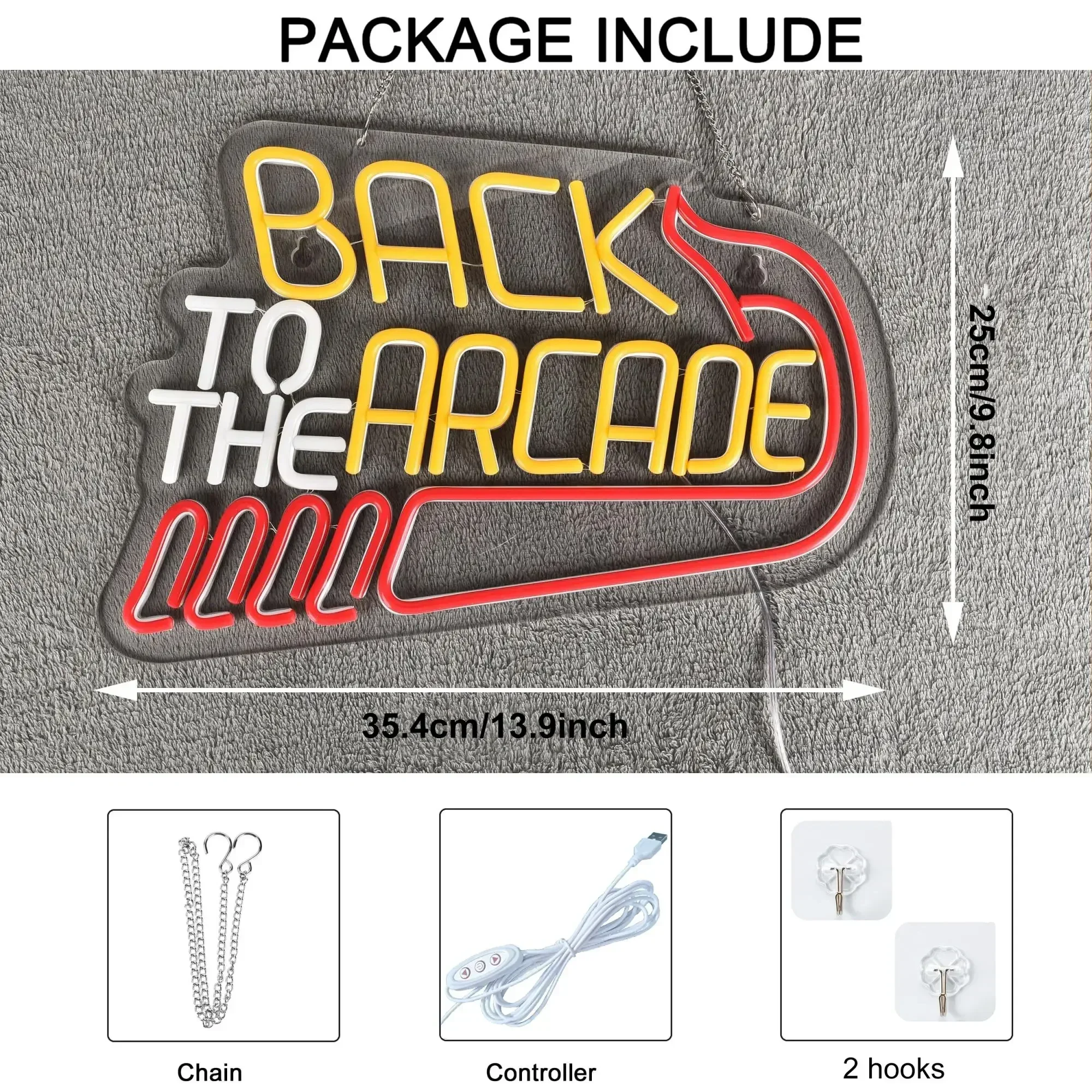 Back to The Arcade Neon Sign R - Retro Gaming Ideas review and price