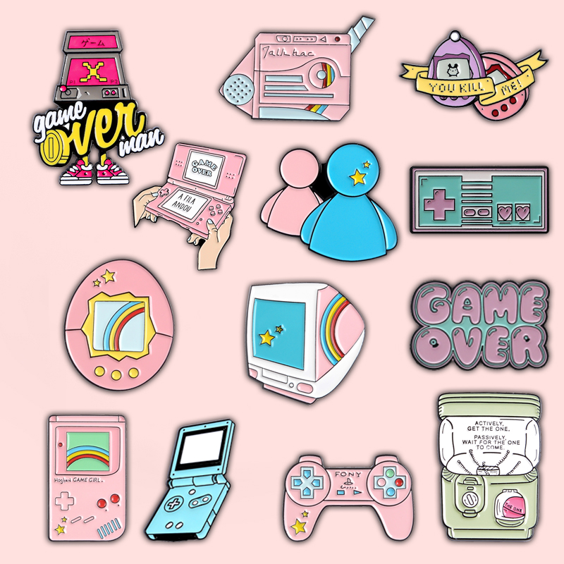 PLAY! 80's 90's Game Enamel Pi - Retro Gaming Gif review and price
