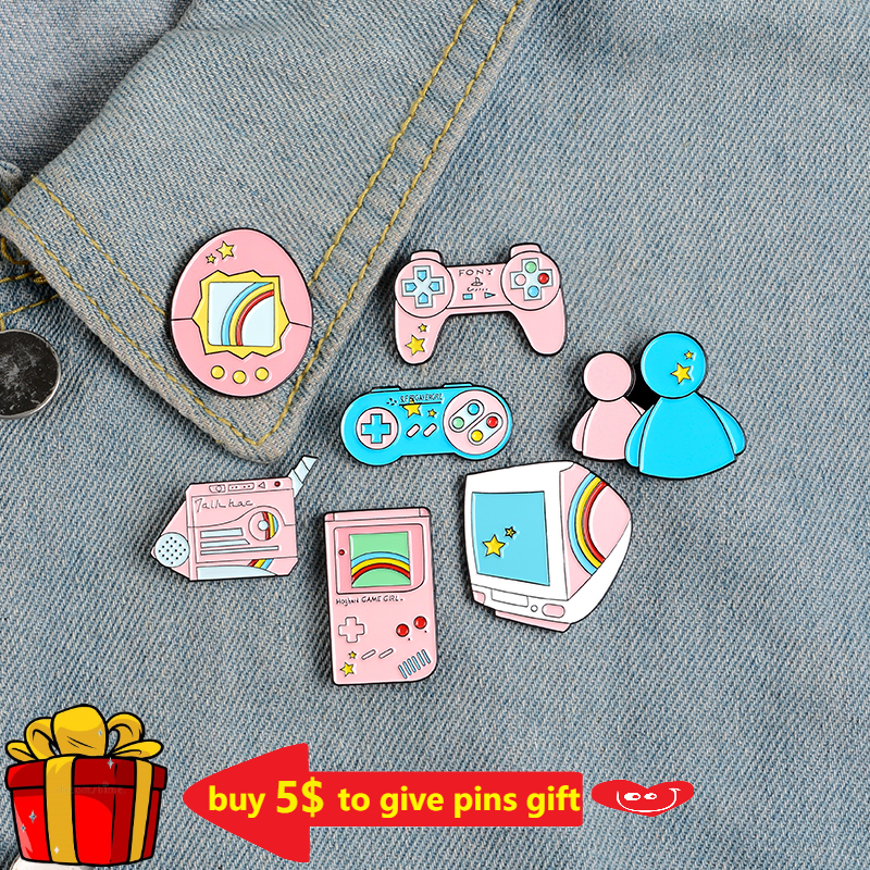 PLAY! 80's 90's Game Enamel Pi - Retro Gaming Gif review and price